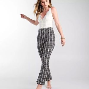 Free people fine line slim pants, black, size xs